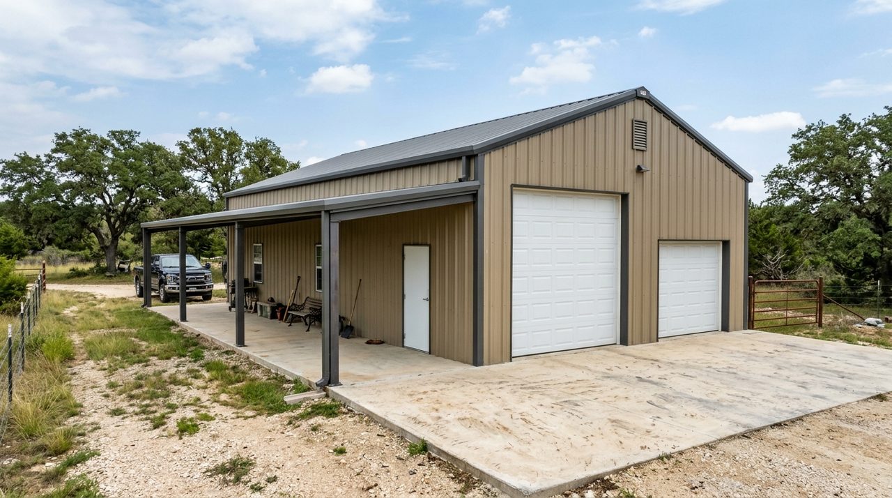 40' x 60' x 14' Commercial & Ranch Metal Shop with 5