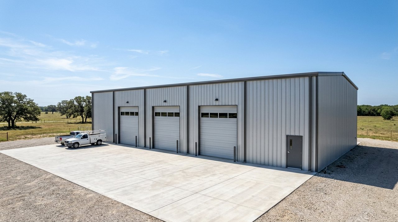 60' x 100' x 16' Commercial Red-Iron Facility & 6